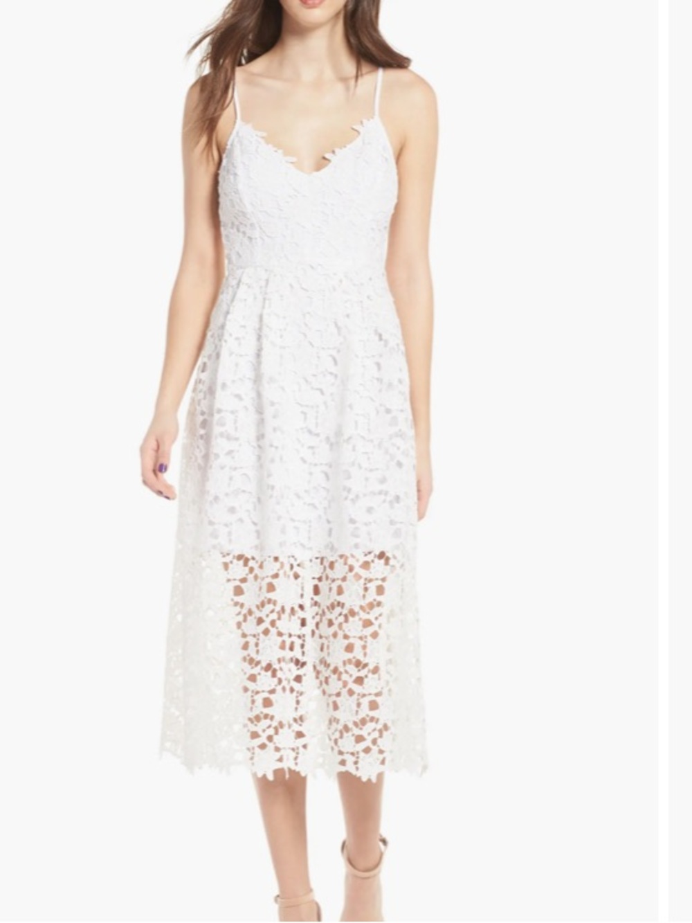 Astr the Label lace midi dress S like new